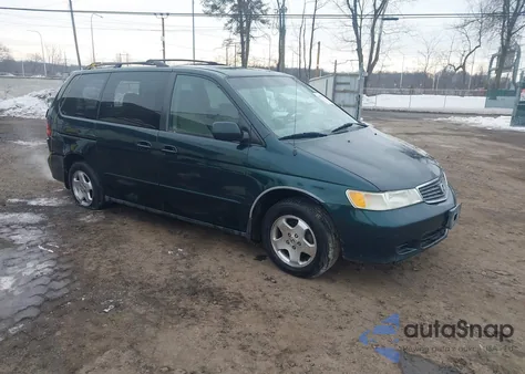 2001 Honda Odyssey Ex z USA, uszkodzony, nr VIN 2HKRL18691H580074